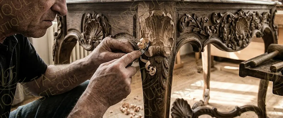 carving wood and gilding furniture
